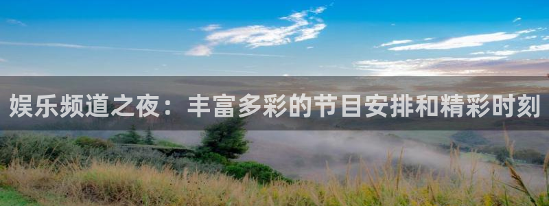 恒行5娱乐：娱乐频道之夜：丰富多彩的节目安排和精彩时刻